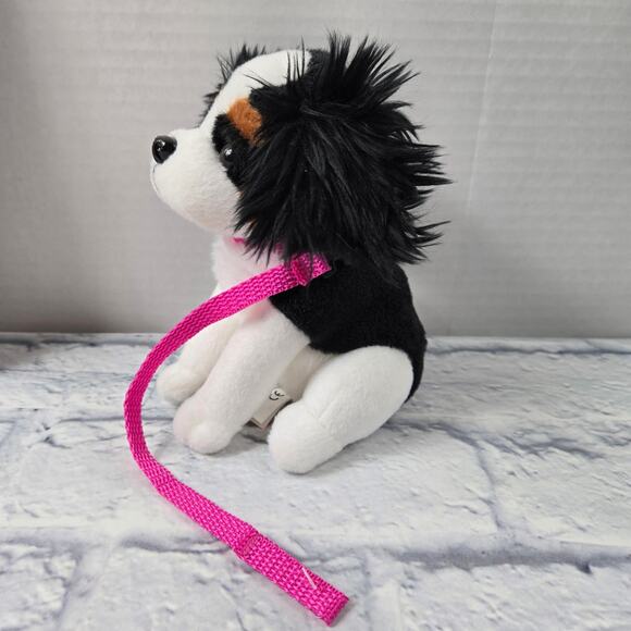 New Without Tags Our Generation King Charles Cavalier Black Tan White Dog Leash - Picture 2 of 13